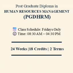 Post Graduate Diploma in Human Resource Management (PGDHRM) - IBER