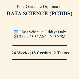 Post Graduate Diploma in Data science (PGDDS)